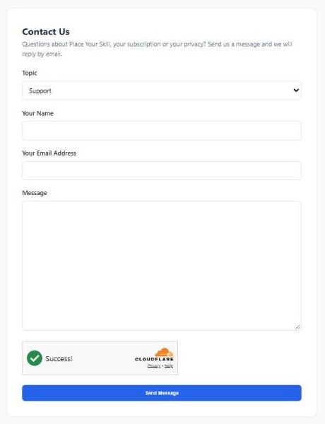 The contact form