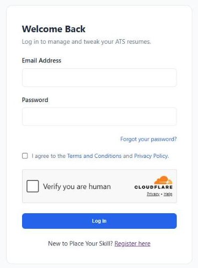 The sign-in page
